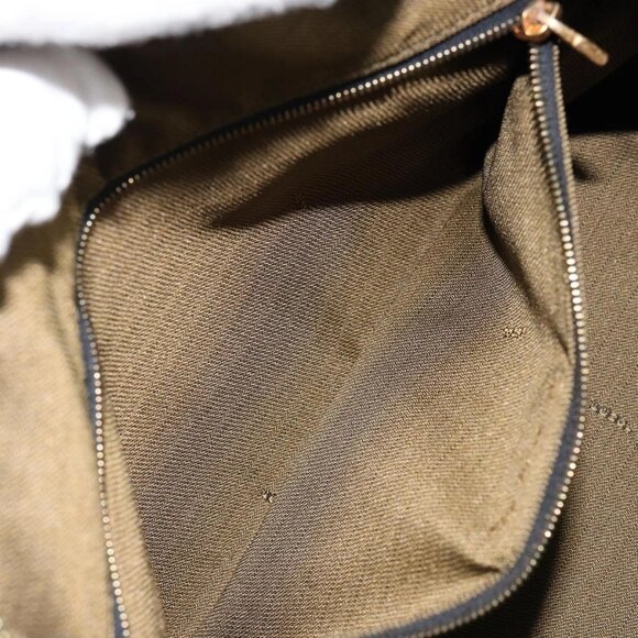 FENDI Zucca Canvas Vanity Hand Bag Black Brown Auth 146506 - Picture 13 of 16